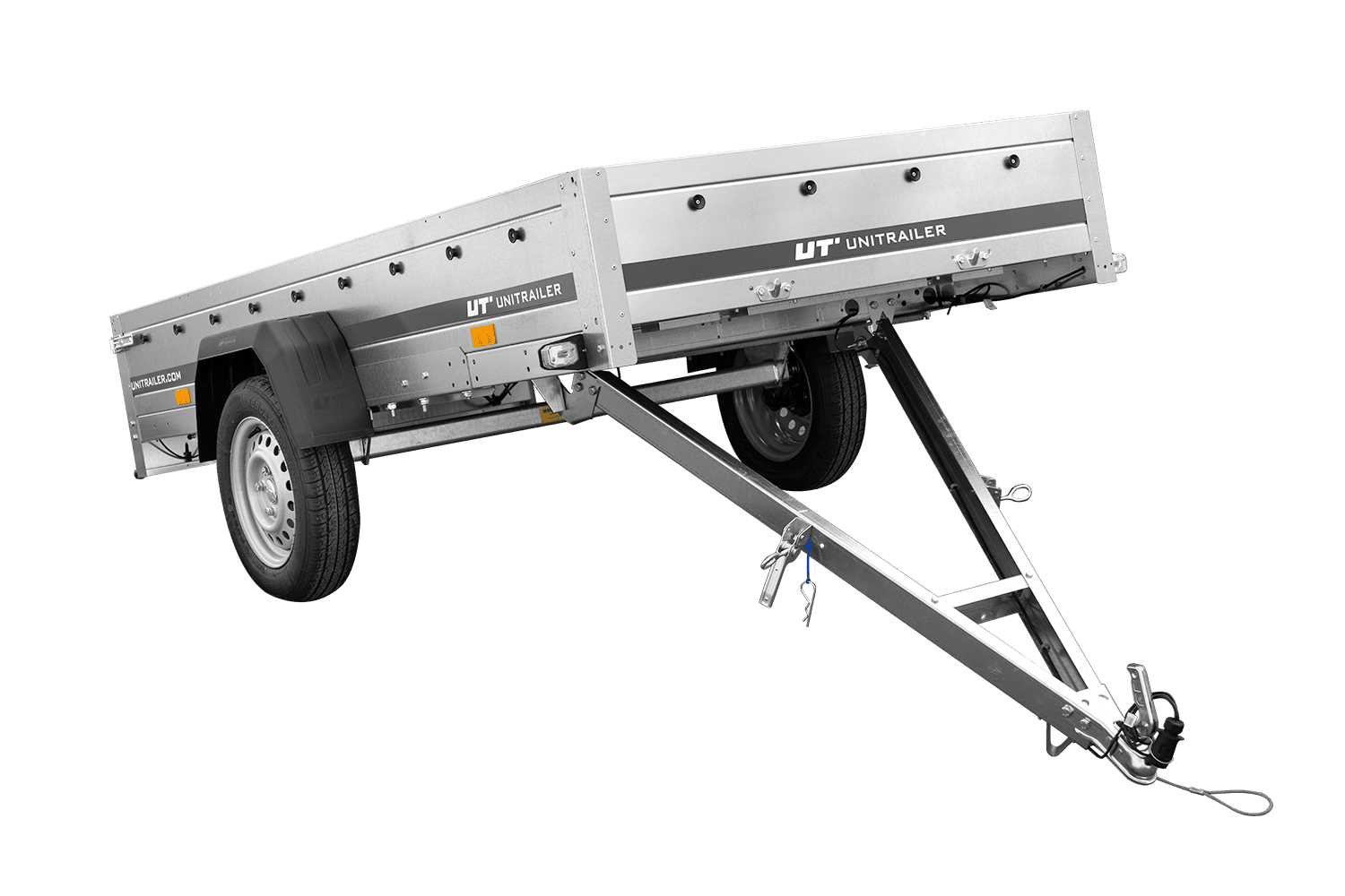 Kfz Anhänger mit Plane GARDEN TRAILER 264 KIPP [mit Stützrad, zusätzlichen Bordwänden, Hochplane und Hochspriegel]